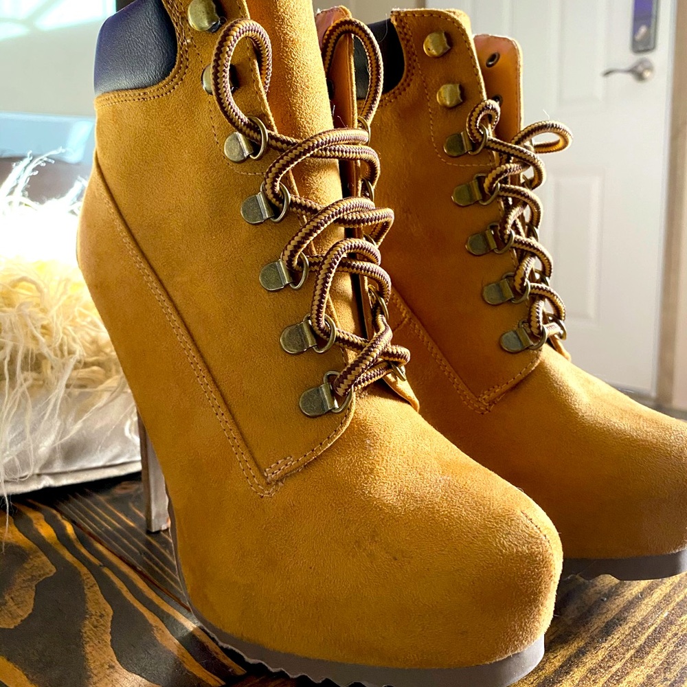 Tan Tims Heels